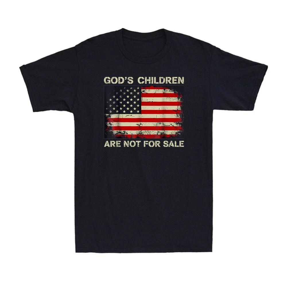 God s Children Are Not For Sale American Flag Religious Vintage Men s T-Shirt M