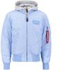 Winter Jacket Alpha Industries MA-1 D-Tec Hood Bomber Jacket (183110) (183110) Light Blue