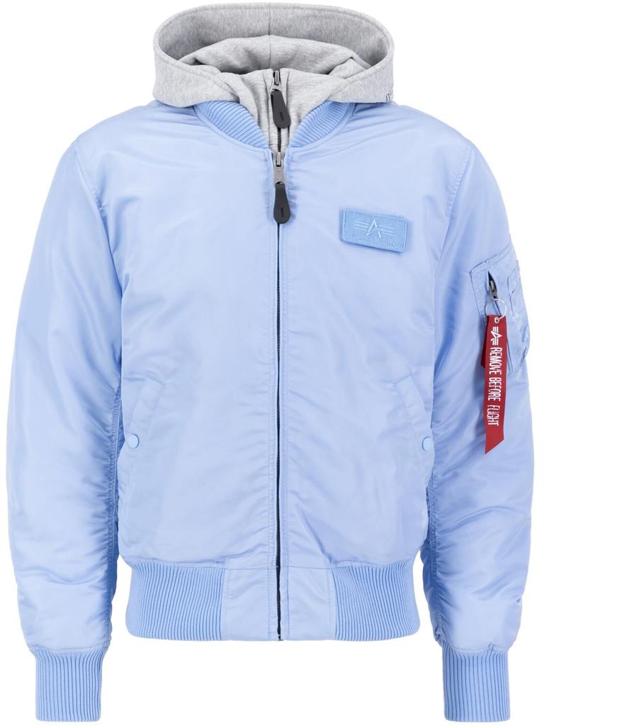 Зимняя куртка Alpha Industries MA-1 D-Tec Hood Bomber Jacket (183110) (183110) светло-голубой