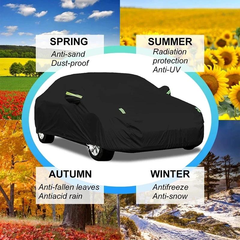 6-in-1 All Weather Car Cover Waterproof Snowproof UV Scratch Resistant Full Protection For Jetour T2 Outdoor