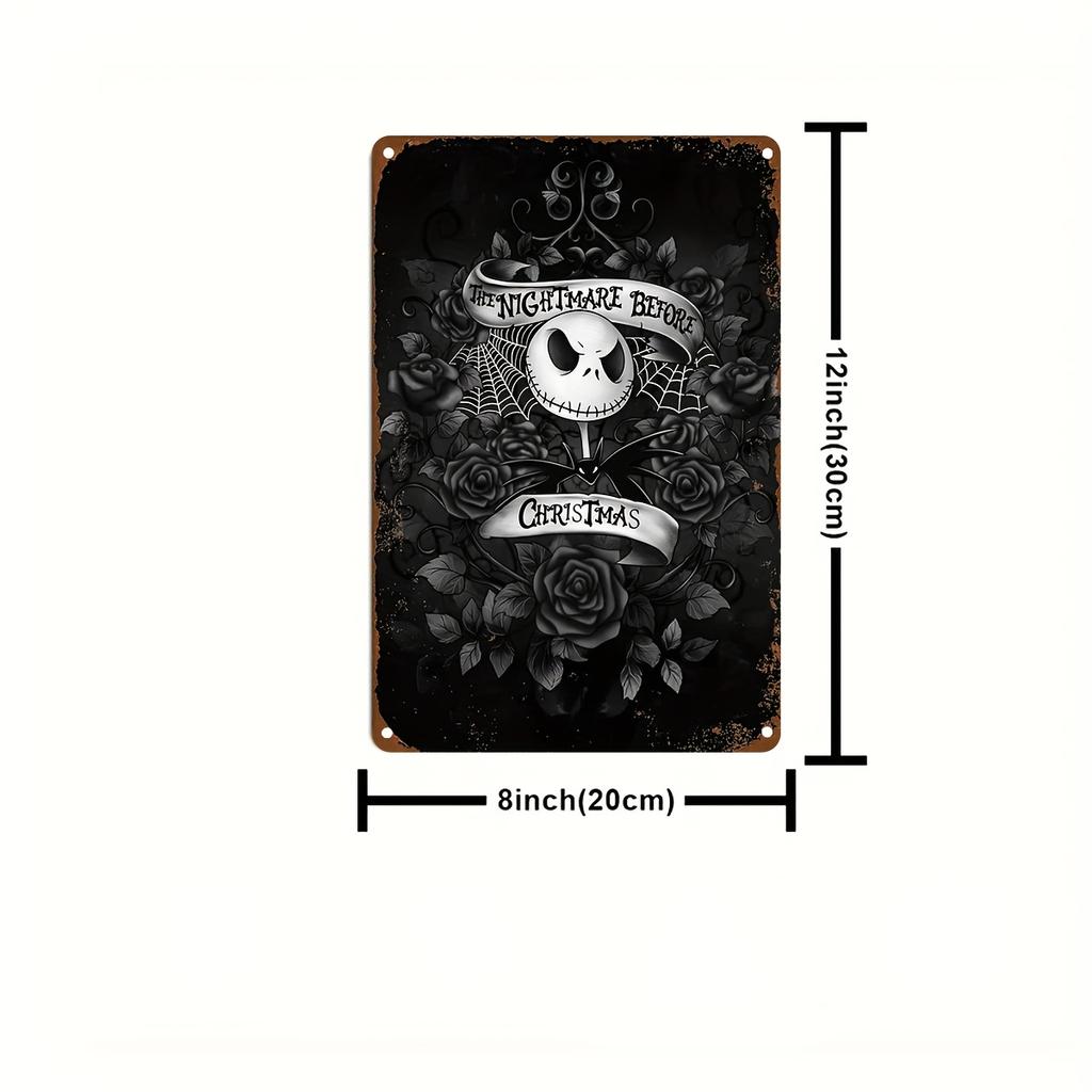 Miniso The Nightmare Before Metal Signs Wall Decor Tin Signs Captain Metal Poster Decor for Bar Pub Club Wall Decoration