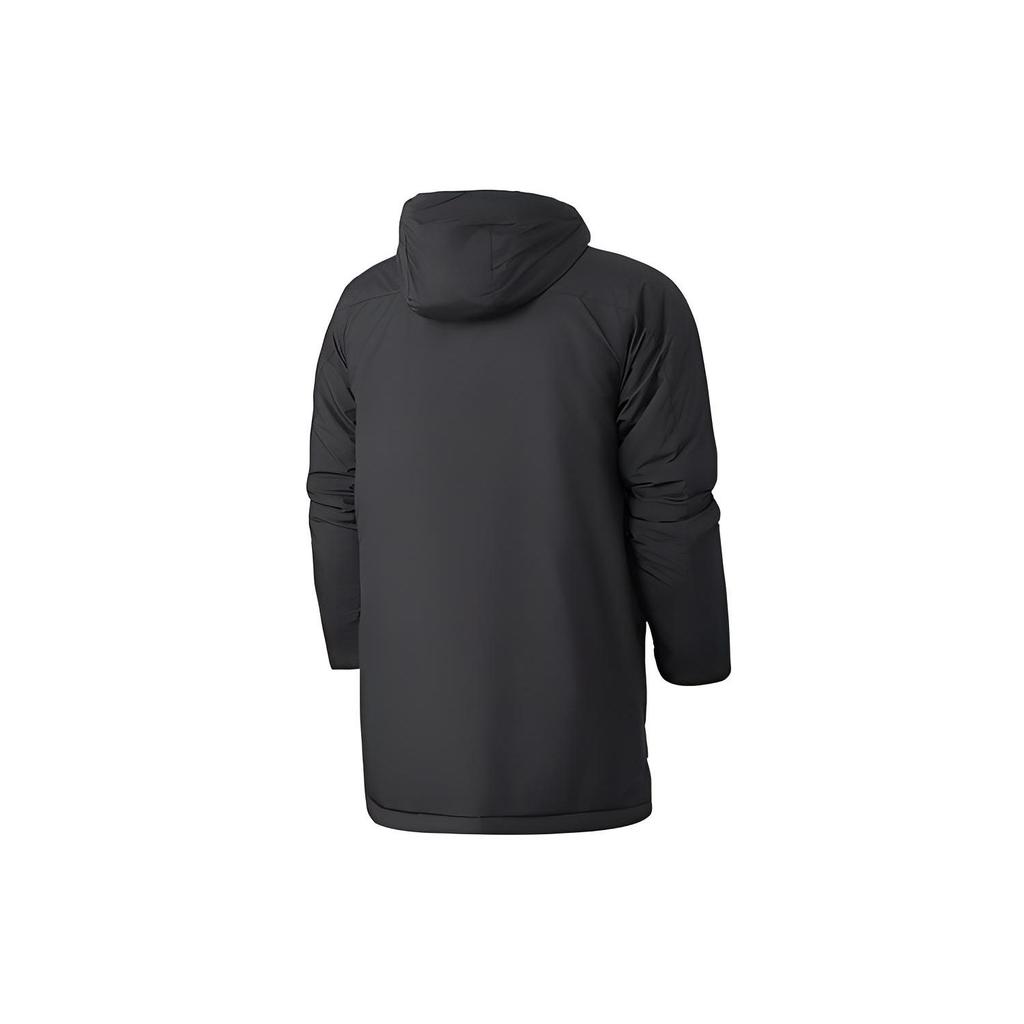 Adidas Windproof Hooded Warm Jacket Long Sleeve Cotton Coat Men Outerwear Black Grey GE9998