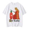 T-shirt Meme Divertente Sir Racha Uomo Donna Abbigliamento Moda Y2k T-shirt a Maniche Corte Estiva Cotone di Alta Qualità T-shirt Oversize