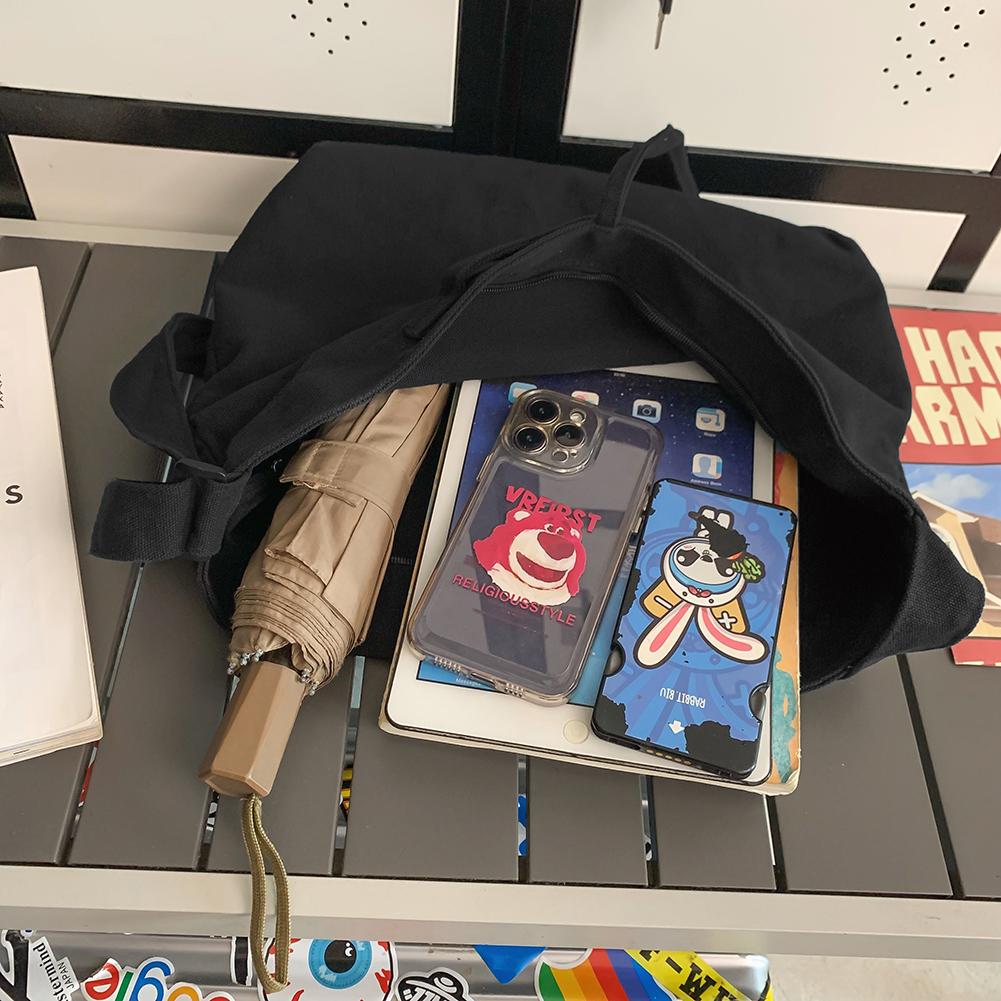 Frauen Tasche Shopper Einfache Mode Zipper Hobo Handtaschen Leinwand Solide Umhängetasche Große Kapazität Tote Schulter Taschen Für Frauen Männer