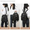 Fashion Casual Backpack Large Capacity Multifunctional School Bag Shoulder Bag Women