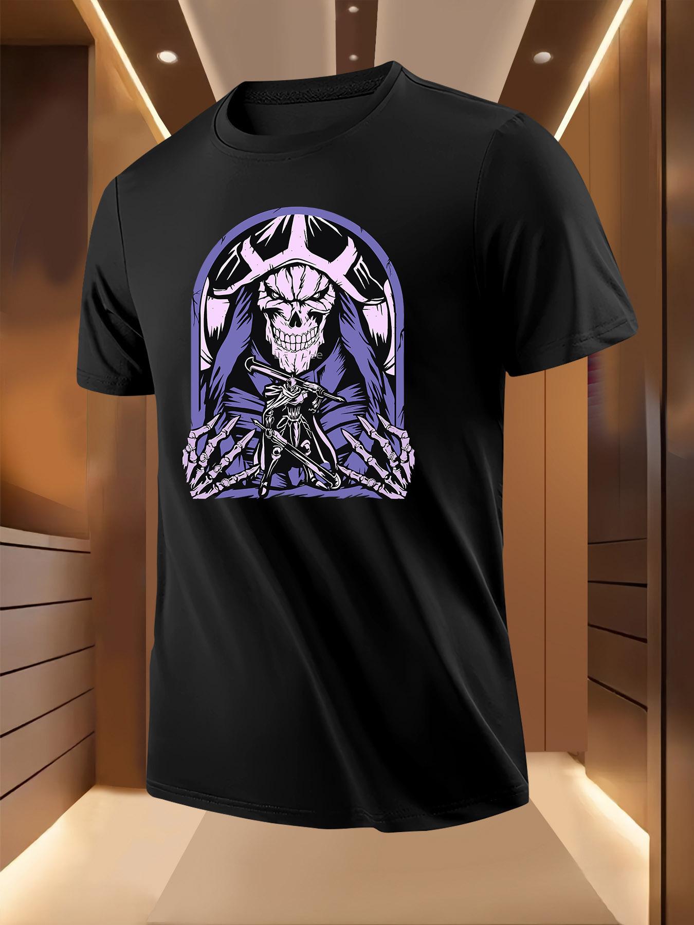Skull and Swordsman Print Tshirt XXXL