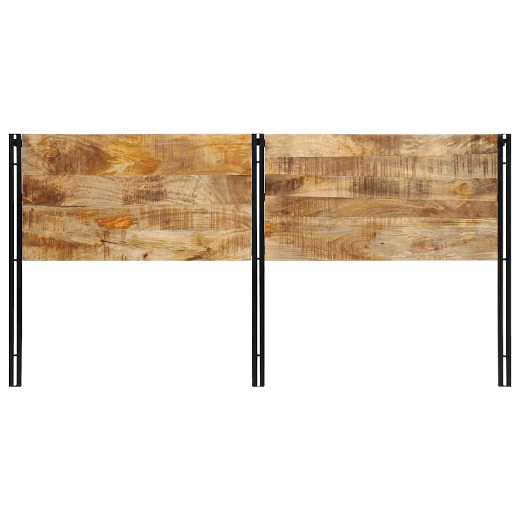 Headboard 200 cm Solid Mango Wood and Iron