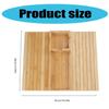 Functional Wood Side Armrest Table Multipurpose Sofa Arm Clip Table with Beverages Holder for Weekends Relaxation