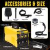 3-in-1 Gasless MIG Welder, 140A Portable Welding Machine, 110V/220V Dual Voltage with LED Display