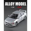 Simulation 1/24 Scale Mitsubishi EV09 Street Version Alloy Car Model Collection Ornament Toy Vehicle Children Boy Gift Miniature