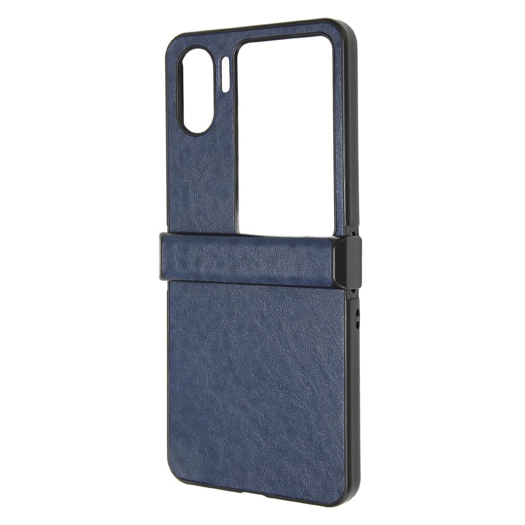 Flip Screen Phone Cover PU Crazy Horse Pattern Soft Fashion Phone Case for Oppo Find N2 Flip