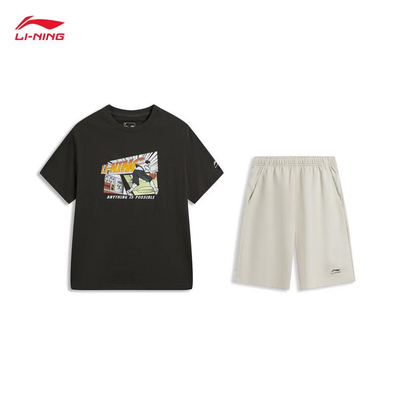 Li-Ning Unisex Short Sleeve & Short Sweatpants Set