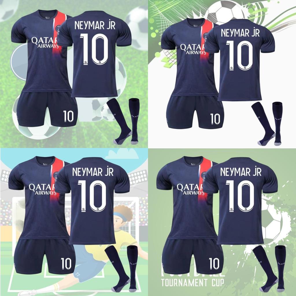 2324 Paris Saint-germain Football Kit Messi Neymar Mbappe Suitable For Kids