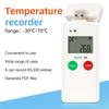 LCD Display USB Temp Data Logger 65000 Sets Datalogger PDF Report -30~70℃ Temperature Recorder for Food Medicine Cold Chain
