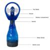 Portable Hand Held Battery Power Fan Air Water Mist Bottle Cooling Spray Office