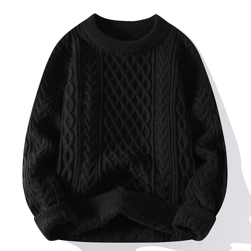Hot Sale, Autumn and Winter New Casual Crew Neck Sweater Bottom Knitted Sweater Large Size Loose Sweater