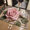 Special-shaped Flower Carpet Soft Bathroom Floor Mat Quick Dry Door Rug  Home Decoration