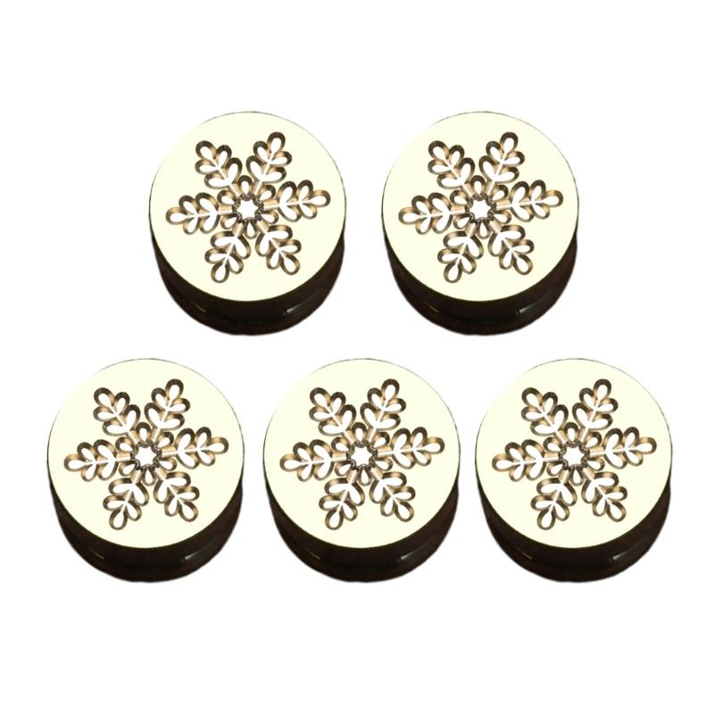 5 Pz Testa Timbro Sigillo a Tema Natalizio Testa Timbro Scrapbooking per Sigillo Busta Biglietto di Natale Inviti Abbellimento