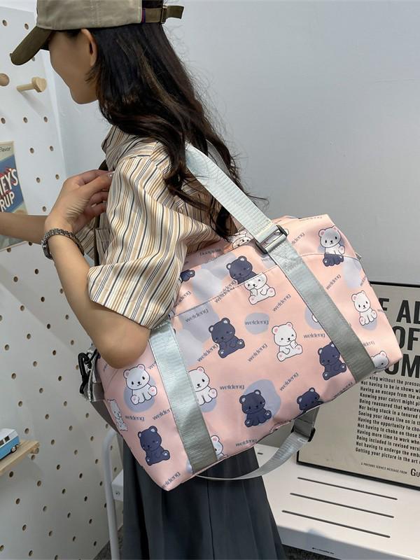 Cartoon Storage & Yoga Bag: Large Capacity, Wet & Dry Separation, Multi-functional for Men & Women