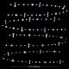 Iridescent Happy Birthday Decorations Happy Birthday Circle Dot Twinkle Star Garland Kit Metallic Holographic Hanging Streamer Bunting Banner