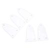 5Pcs White Guitar Truss Rod Cover Set 3 Hole Plastic Electric Guitar Bass Truss Rod Cover Plate Kit
