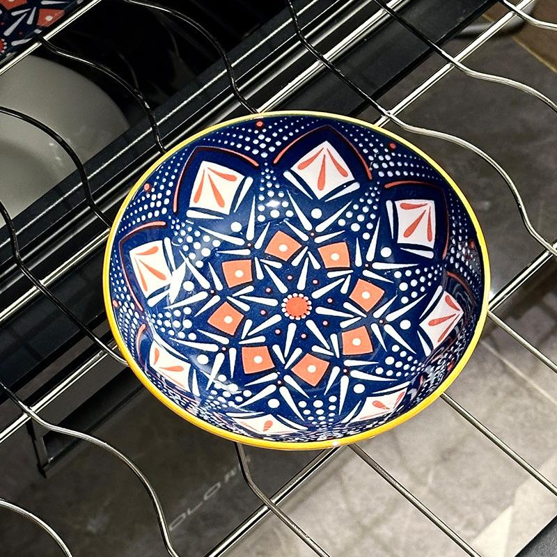 Keramické Bohémské Keramické Talíře Kulaté Steak Večeře Těstovinový Talíř Kuchyňské Doplňky Domácí Salátový Talíř Nádobí Dekorativní 2025