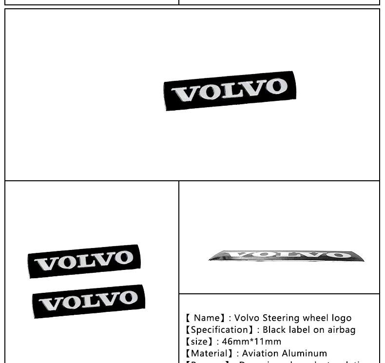 Acessórios de Decoração com Adesivo de Logotipo para Grade Frontal e Porta-malas de Carro Para Volvo Rdesign Polestar AWD V50 S60 XC60 S40 XC40 XC90 V60 S80 S90