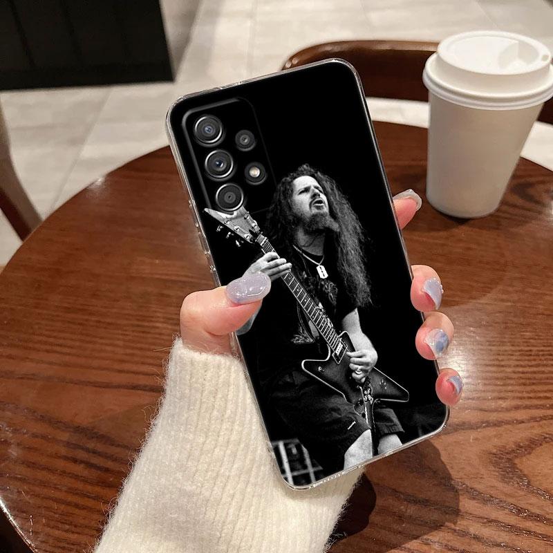Pantera Rock Band Darrell Phone Case For Samsung Galaxy A55 A54 A52 A53 A15 A14 A13 A21S A23 A51 A34 A35 A33 A32 A72 Clear Cover