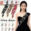 Big Rhinestone 3D Flower Applique for Sewing Clothing Headbands Diy Craft Party Decoration Fabric Trim