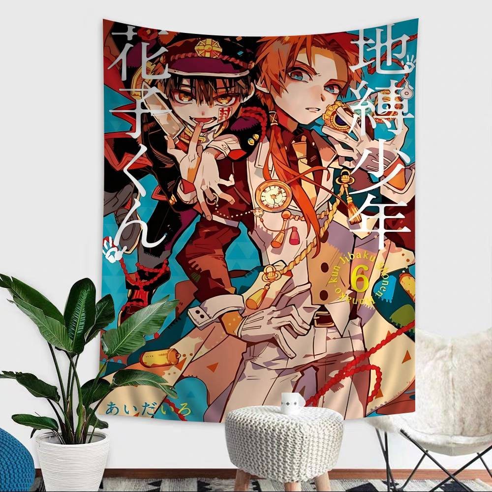 Anime Toiletbound Hanakokun Anime Tapestry Indian Buddha Wall Decoration Witchcraft Bohemian Hippie Wall Hanging Sheets