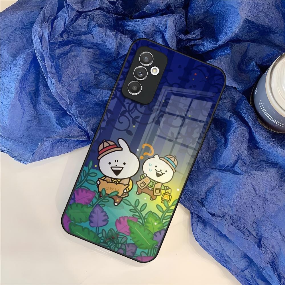 Usagyuuun Rabbit Cute Phone Case for Samsung S25 S24 S30 S21 S23 S20 S22 Fe S10 E S9 Note 20 Pro Ultra Plus glass Cover