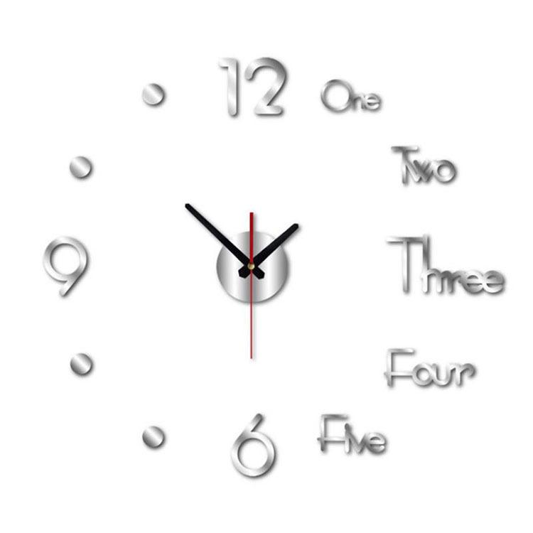 Modern DIY Fashion Wall Clock 3D Mirror Surface Art Sticker Decal Home Decor PHN Modern DIY Fashion Wall Clock 3D Mirror Surface Art Sticker Decal Home Decor PHN