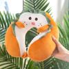 Cute Toast Bread U-Shaped Neck Pillow for Travel, Portable Neck Support for Car, Outdoor, Camping, and Travel Use