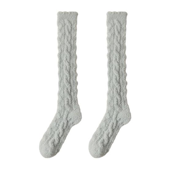 Fuzzy Socks for Women Knee High Fluffy Stockings Soft Warm Cozy Slipper Socks Plush Winter Long Floor Socks