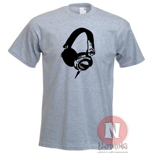 Headphones TShirt For Dj Club Dance Music Ibiza Rave Festival Audio Studio Edm