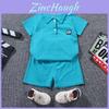 Childrens Summer Polo Shirt And Shorts Set With Soft Polyester Fabric For Ages 3 To 8