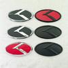 1 Pcs X 3D ABS K Logo Front Car Hood Rear Trunk Logo Emblem Badge Stickers for Sportage Sorento Optima