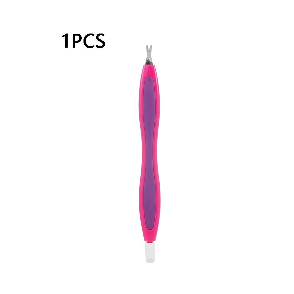 V-shaped Nail Tips Pusher Manicure Tool Cuticle Remover Dead Skin Trimmer Nail Art Fork Nipper
