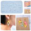 Silicone Earrings Mold Diamond-shaped Earrings Pendant Mold Resin Casting Mold Craft Tools Suitable for Women Girls