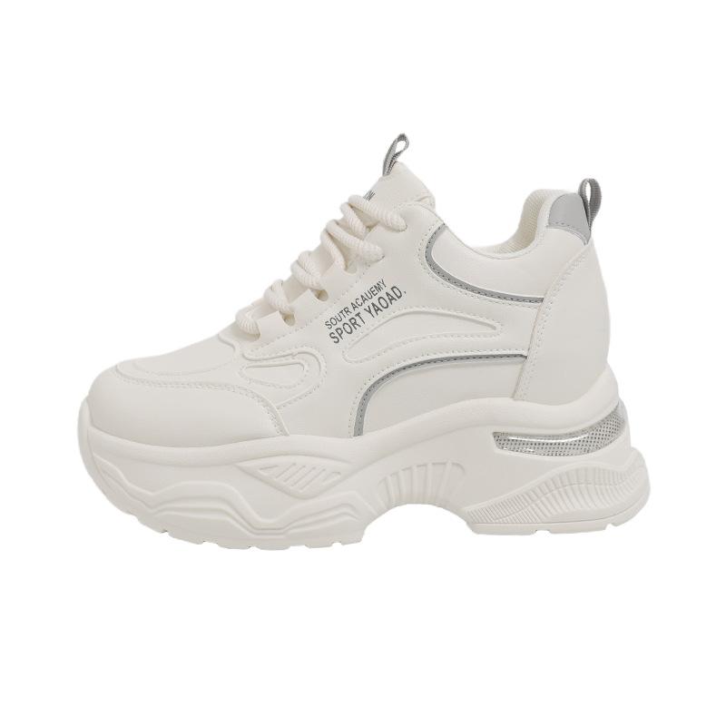 Plattform-Dad-Schuhe Herbst Neu Kleine Innen-Absatzerhöhung Rutschfest Lässige Sportschuhe