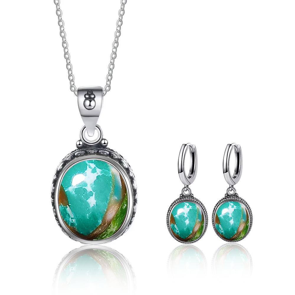 Vintage 925 Silver Natural Labradorite Earrings with Blue Light 10*12mm Big Stone Hoop Earrings Fine Jewelry for Women