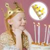 1 Pieza Corona de Cumpleaños Sombrero Feliz Cumpleaños Decoración Accesorios Niños Adultos Sombrero de Fiesta Reina Rey Tiara Corona