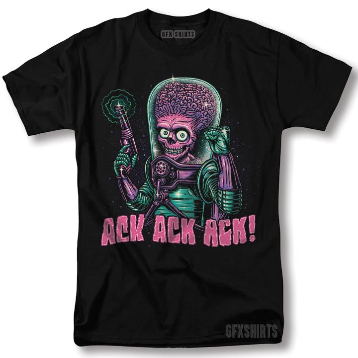 Mars Attacks 90s Poster Graphic Movie Classic Film retro vtg design T-shirt M