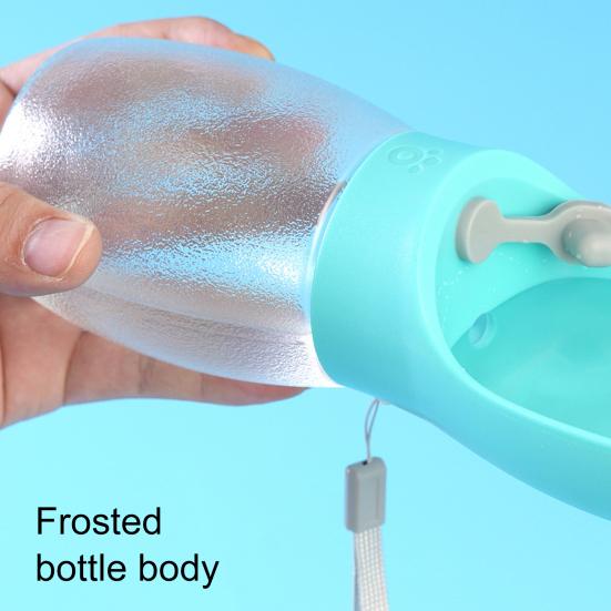 300ml Leak Proof Dog Water Bottle Outdoor Portable Puppy Water Dispenser with Bowl for Walking Travel Hiking