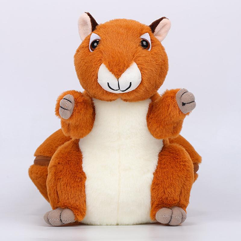 25cm Kawaii Nuts Turn Into Squirrel Stuffed Animal Soft Hiding In Nut Fruit Plush Cute Doll Pillow Children's Toys Birthday Gift