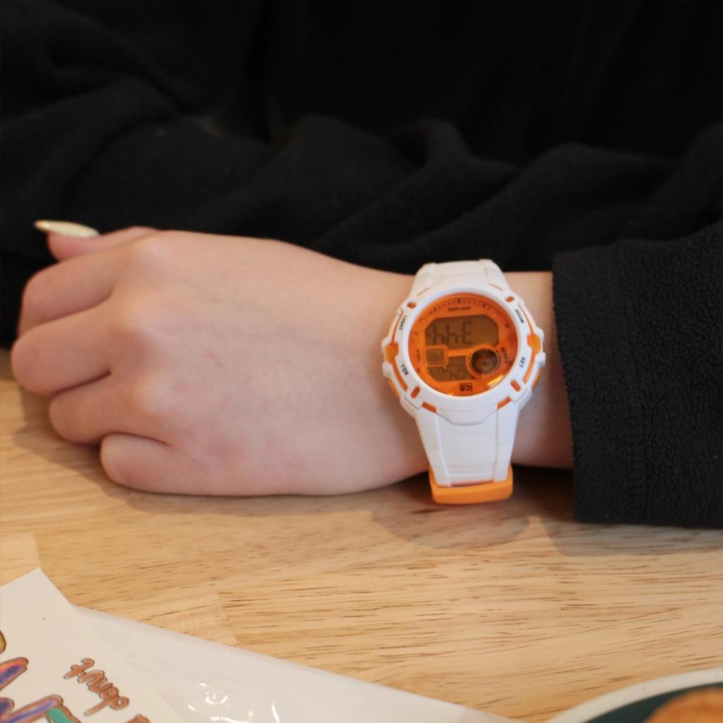 Authorized Distributor Ice Watch Watch Unisex 024002 ICE Digit Explorer White Orange Small Waterproof Stopwatch Alarm Date Day of the Week GMT
