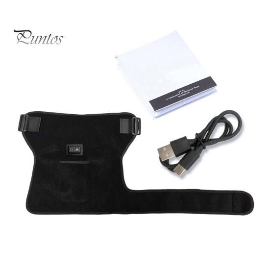 Ergonomic Hip Heating Pad Brace Massage Wrap with Red Light 3-Temp & Winter Warmer Vibration Modes USB-Powered Adjustable for Pain Relief Gentle Heat