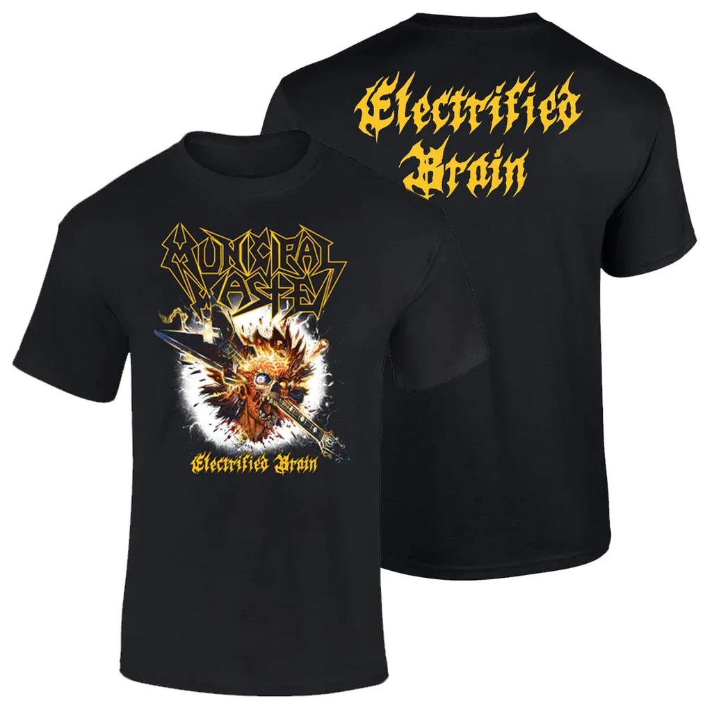 Municipal Waste Thrash Band Graphic Cotton T-shirt Men Women Short Sleeve Print T Shirt Cotton Tops Fashion Brand Summer Tee