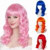 Perruque Cosplay Longue Ondulée Synthétique pour Femmes Couches Nightclub Bar