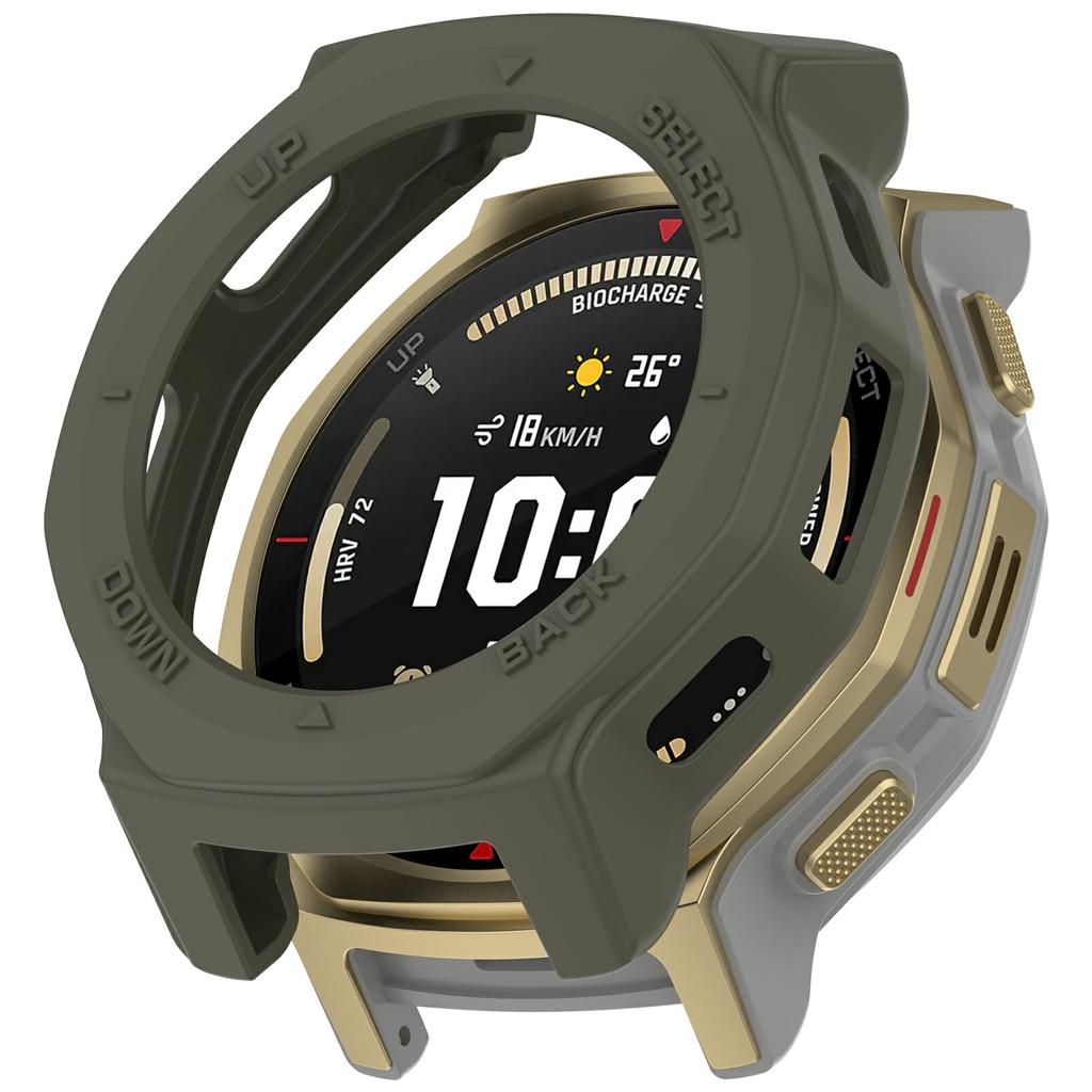 Для годинника Huami Amazfit T-Rex 3 Pro 44 мм Чохол Напівзакритий Броня ТПУ Ударостійкий Захисний Чохол